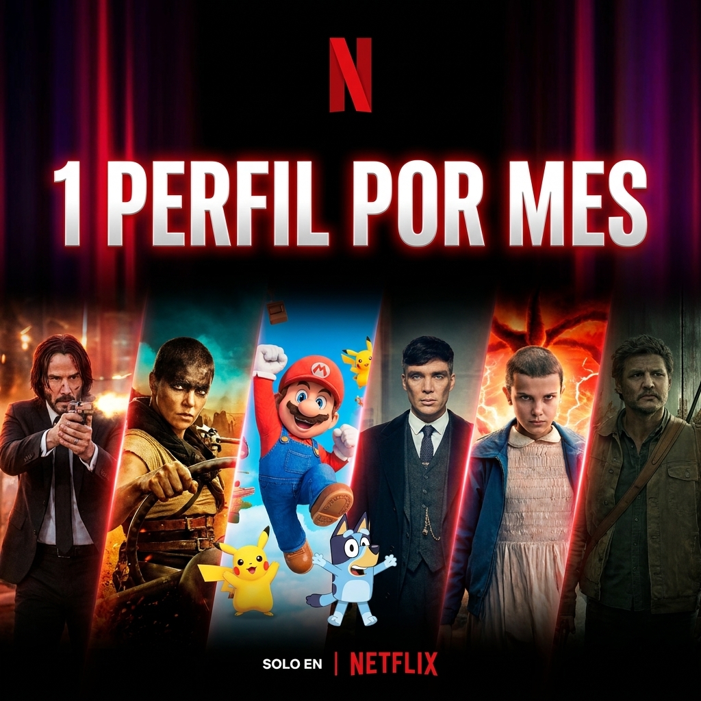 NETFLIX PERFIL 1 MES
