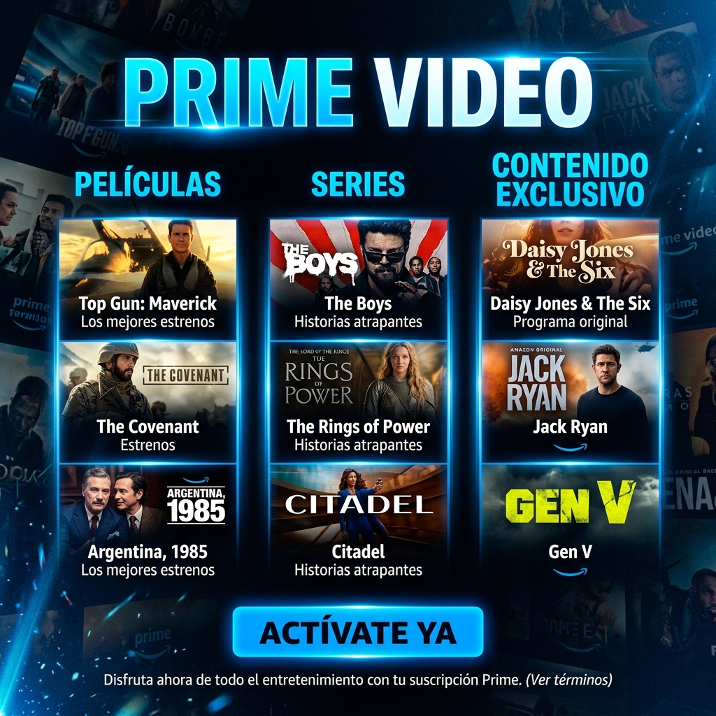 PRIME VIDEO PERFIL 30 DIAS